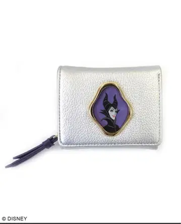 말레피센트 3단 폴더형 지갑 실버