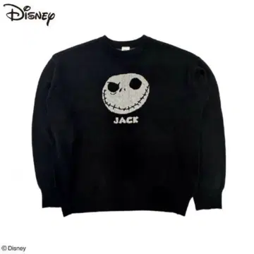 디즈니 나이트메어 비포어 크리스마스 니트 풀오버 잭 M