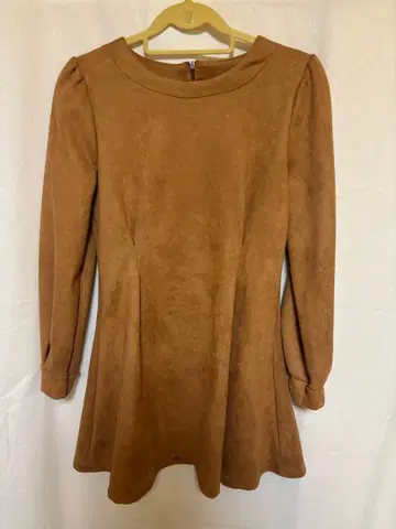 브라운 긴팔 플레어 원피스 Randy