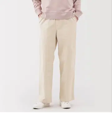 무인양품 스트레치 코듀로이 이지 스트레이트 팬츠