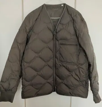 UNIQLO U 노카라 리사이클 다운 자켓