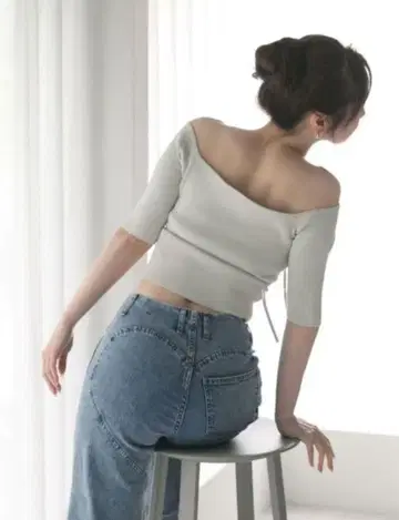 ANDMARY Heart hip denim