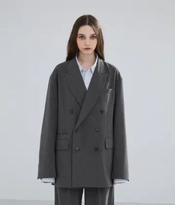 [ LUENNA ] 오버 사이즈 더블 브레스티드 자켓