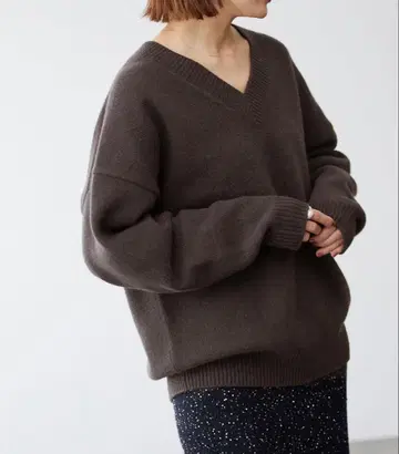 IENA V 니트 캐시미어 이에나