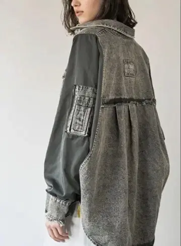 akane 판초 데님 자켓 ayane 앤트 게이지