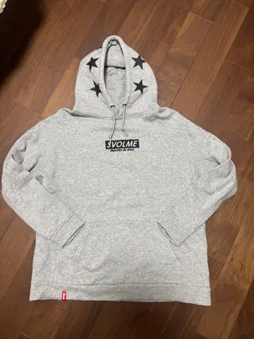 SVOLME 그레이 후드 부착 후드티 L 스볼메