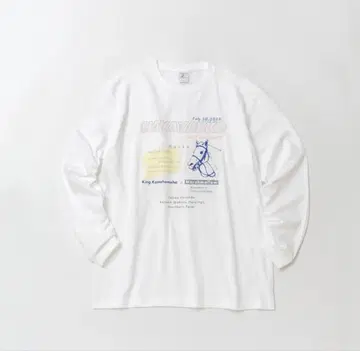 하야야코 그래피컬 롱 슬리브 T셔츠 (화이트/White)