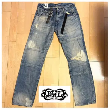 빌 월 레더/윌리엄 월 데미지 가공 데님