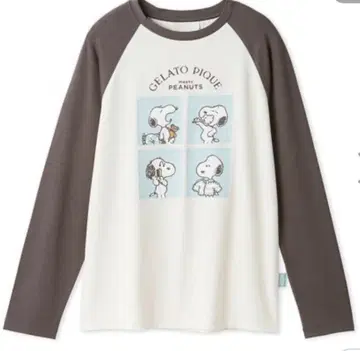 젤라또피케 PEANUTS 원포인트 롱T 스누피 젤라피케