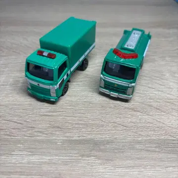 그린 컬러 트랙 미니카 2대 세트