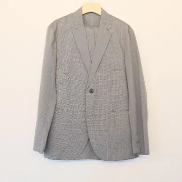 THE SHOP TK 그레이 체크 무늬 테일러드 자켓 L