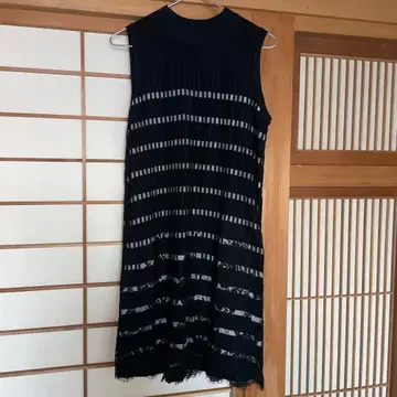 LOVELESS 슬리브리스 니트 원피스 [ 사이즈 38 ] 라브레스