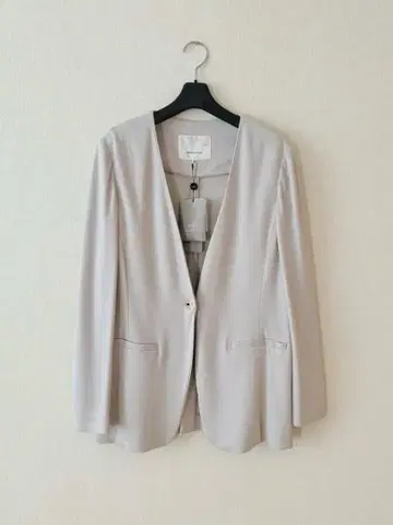 Wb 라이트 그레이 주 노카라 자켓 사이즈 42 택 포함 미사용 새상품