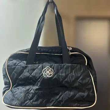 클레이서스 블랙 퀼팅 토트백