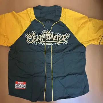 새상품, 미사용 cm 반팔 셔츠 베이스볼 T셔츠 그린/노랑