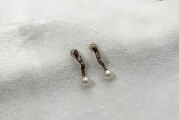 펄 장식 후크형 귀찌