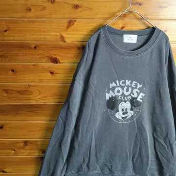 Mickey Mouse 미키마우스 트레이닝복 맨투맨 그레이 L
