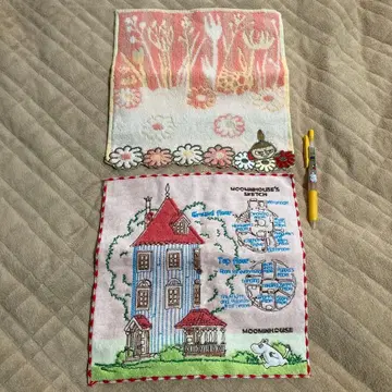 무민 하우스 자수 타월 사라라펜