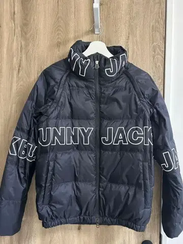 새상품급 Jack Bunny!! 로고 다운 자켓 사이즈 1 블랙