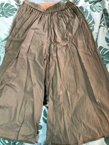 새상품급 SM2 가우초 팬츠 브라운 코튼 린넨