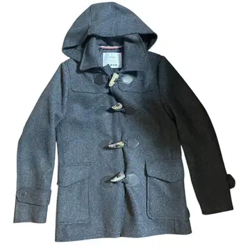 플라스테 더플 코트 새상품급 차콜 그레이 유니클로 띠어리 plst