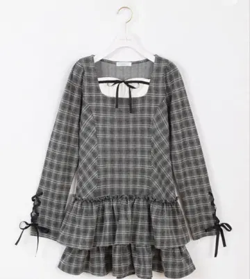 evelyn 핏 로우웨스트 원피스 - 그레이