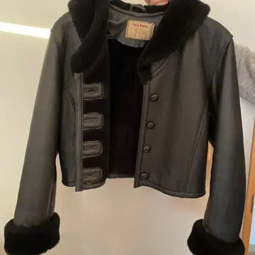 CHILD WOMAN 블랙 가죽 자켓 양가죽 90년대