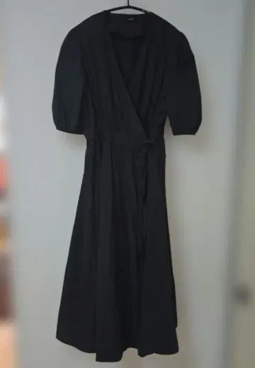 BASEMENT online 블랙 반팔 셔츠 원피스