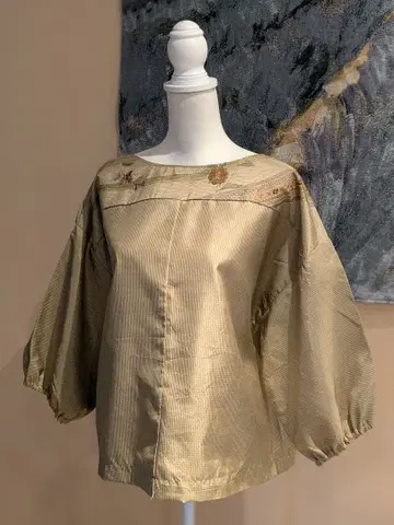 순수 실크 오시마 명주 기모노 리메이크 현대 패턴 자수 포함