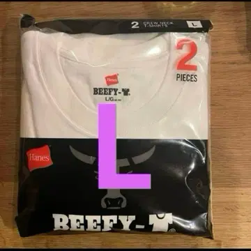 헤인즈 비피 T셔츠 2장 L 사이즈 화이트