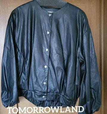 TOMORROWLAND M 인조 가죽 블랙 자켓