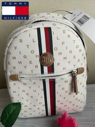 새상품 타미힐피거 백팩 가방 백 TOMMY 화이트 로고