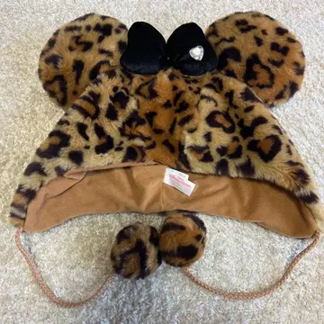 도쿄 디즈니 리조트 레오파드 무늬 미키 귀 모자