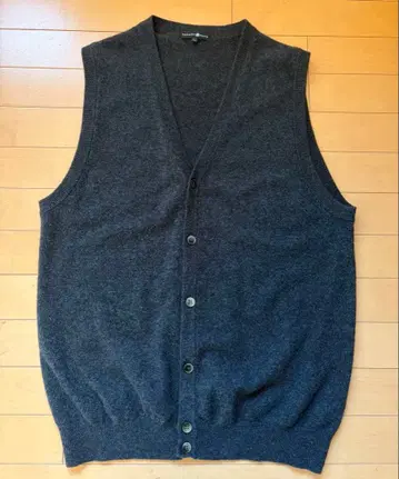 [새상품급] TAKASHIMAYA 캐시미어 니트 베스트 가디건 타카시마야