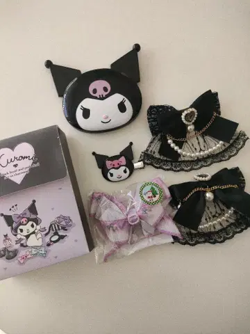 쿠로미 산리오 리즈리사 블랙 리본 세트