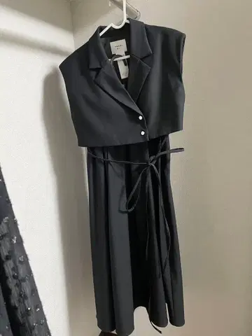 AMERI 블랙 스커트 셋업 S