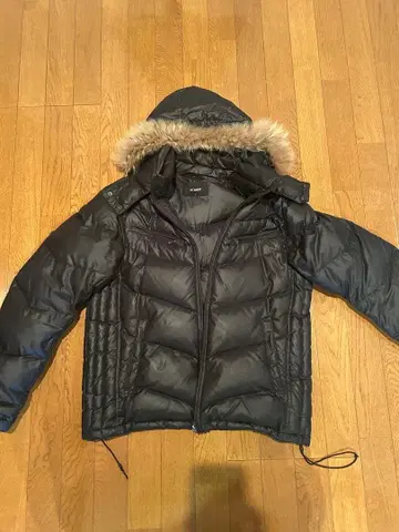 헤이세이 퍼 다운 자켓 y2k