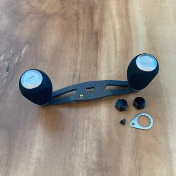 베이트릴 카본 핸들 플랫형 축간 85mm 다이와/아부 대응 캡 은