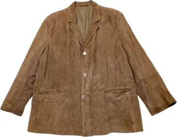 스페인산 NEUS ACCENSI 고트 스웨이드 가죽 자켓 브라운