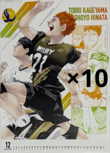 하이큐 달력 2022 포스터 히나타 쇼요 카게야마 토비오