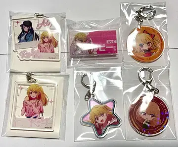 최애의 아이 호시노 루비 아크릴 키링 스시로 감사제 담당 아크릴 배지