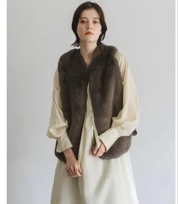 enchainement 퍼 베스트 프리 사이즈 새상품급