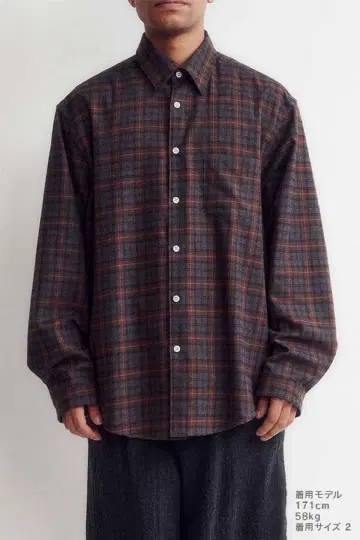 25AW DIGAWEL shirt (check) gray size3