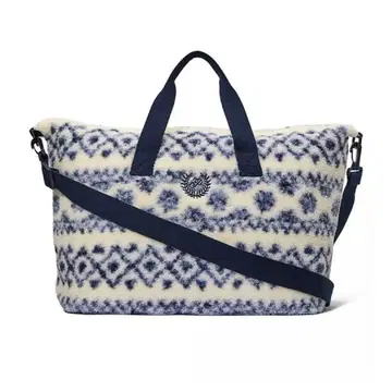 네이비와 화이트의 토트백