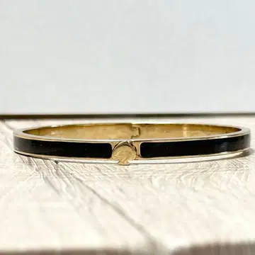 [미사용에 가까움] 케이트 스페이드 뱅글 팔찌 골드 블랙