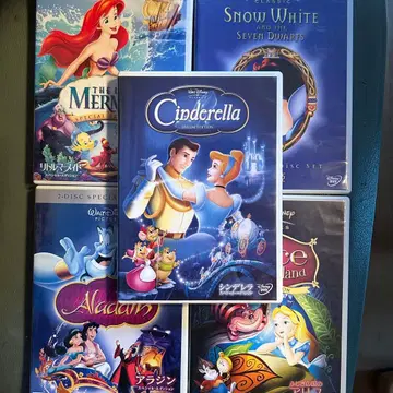 디즈니 프린세스 DVD 5장 세트