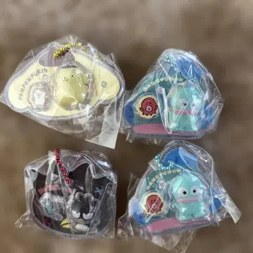 산리오 캐릭터즈 패키지 참&초코 보로 4개 세트