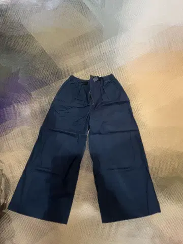 네이비 와이드 팬츠 허리 조절 가능