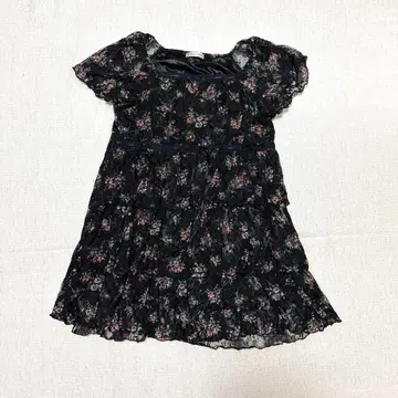 00s 빈티지 티어드 튜닉 프렌치 걸리시 y2k 펑크