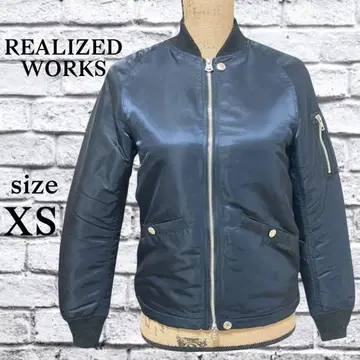 A296 리얼라이즈 웍스 [ XS ] 블루종 점퍼 아우터 겉옷